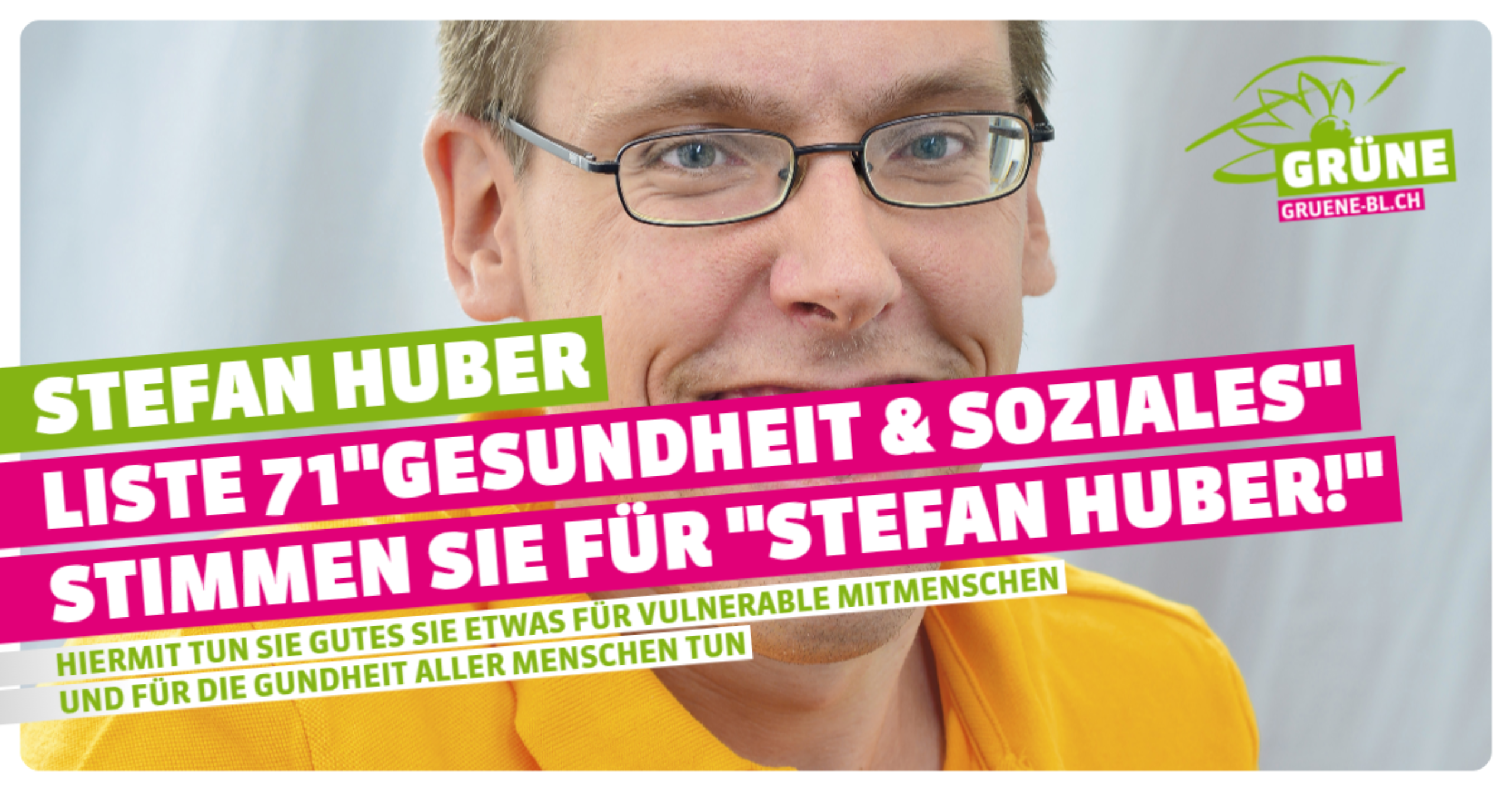 Untersttzung von Stefan Huber in den Nationalrat